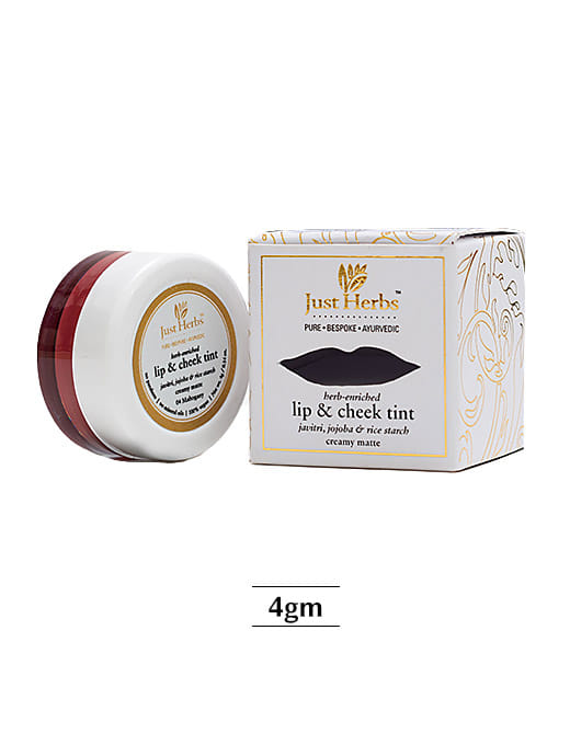 Herb Enriched Cheek and Lip Tint Mahogany Size 4 gms By Just Herbs